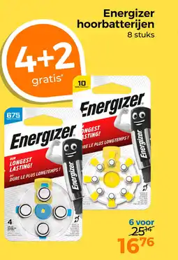 Trekpleister Energizer hoorbatterijen aanbieding