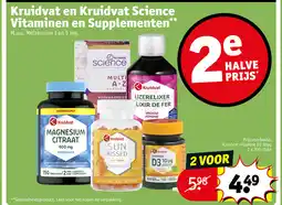 Kruidvat Kruidvat en kruidvat science vitaminen en supplementen aanbieding