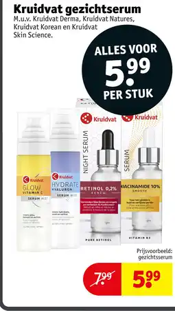 Kruidvat Kruidvat gezichtserum aanbieding
