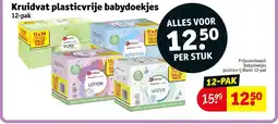 Kruidvat Kruidvat plasticvrije babydoekjes aanbieding