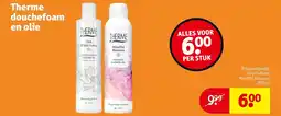 Kruidvat Therme douchefoam en olie aanbieding