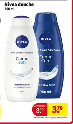 Kruidvat Nivea douche aanbieding