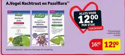 Kruidvat A.Vogel Nachtrust en Passiflora aanbieding