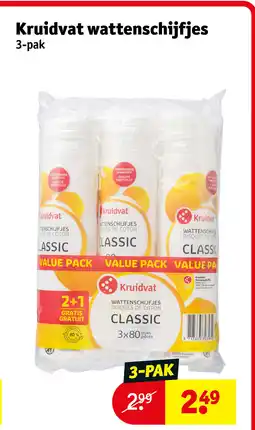 Kruidvat Kruidvat wattenschijfjes aanbieding