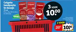 Kruidvat Colgate tandpasta in doosje aanbieding