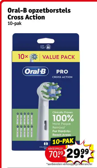 Kruidvat Oral-B opzetborstels Cross Action aanbieding
