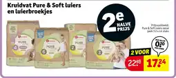 Kruidvat Kruidvat pure & soft luiers en luierbroekjes aanbieding