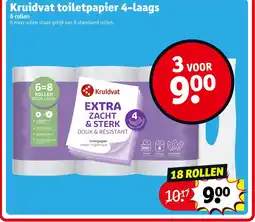 Kruidvat Kruidvat toiletpapier 4-laags aanbieding