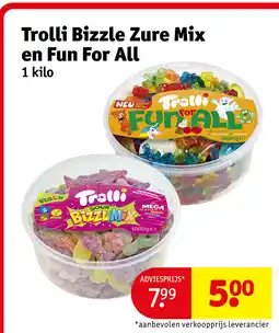 Kruidvat Trolli bizzle zure mix en fun for all aanbieding