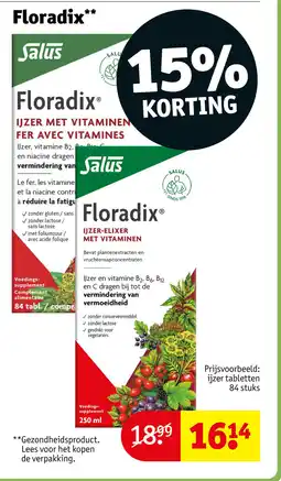 Kruidvat Floradix aanbieding
