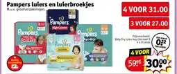 Kruidvat Pampers luiers en luierbroekjes aanbieding