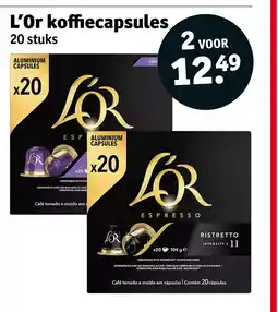Kruidvat L'Or koffiecapsules aanbieding