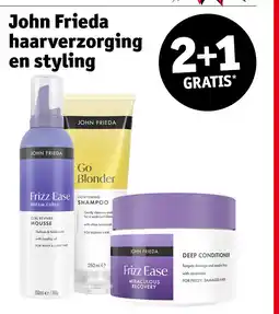 Kruidvat John frieda haarverzorging en styling aanbieding