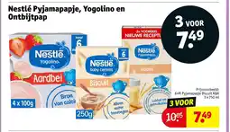 Kruidvat Nestlé pyjamapapje, yogolino en ontbijtpap aanbieding