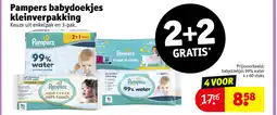 Kruidvat Pampers babydoekjes kleinverpakking aanbieding