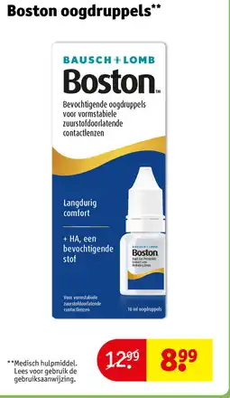 Kruidvat Boston oogdruppels aanbieding