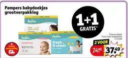 Kruidvat Pampers babydoekjes grootverpakking aanbieding