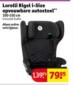 Kruidvat Lorelli Rigel i-Size opvouwbare autostoel aanbieding
