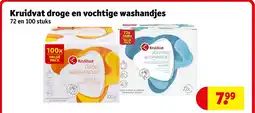 Kruidvat Kruidvat droge en vochtige washandjes aanbieding