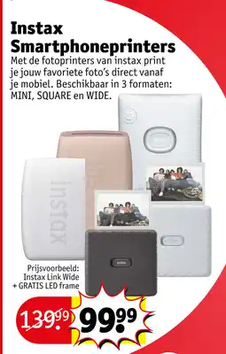 Kruidvat Instax Smartphoneprinters aanbieding