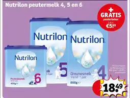 Kruidvat Nutrilon peutermelk 4, 5 en 6 aanbieding