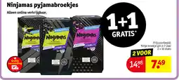 Kruidvat Ninjamas pyjamabroekjes aanbieding