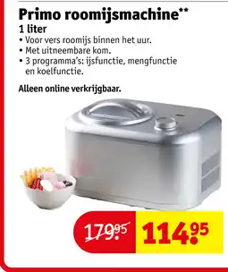 Kruidvat Primo roomijsmachine aanbieding