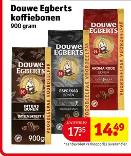 Kruidvat Douwe Egberts koffiebonen aanbieding