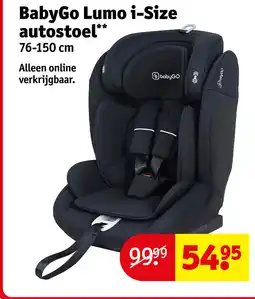 Kruidvat BabyGo Lumo i-Size autostoel aanbieding