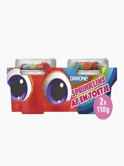 Flink Danone Af en toetje sprinklins aardbeien yoghurt 220g -30% aanbieding