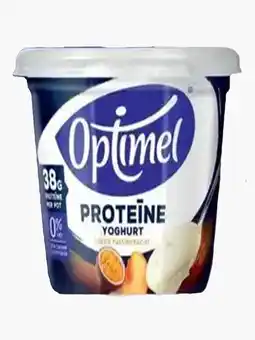 Flink Optimel Proteine yoghurt perzik passievrucht 450g -30% aanbieding