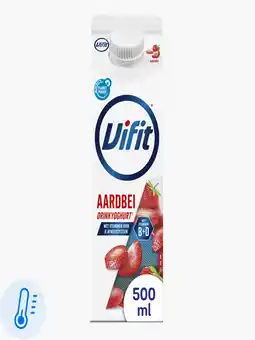 Flink Vifit Drinkyoghurt aardbei 500ml -30% aanbieding