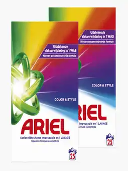 Flink Ariel Poeder color 1.2kg 2x aanbieding