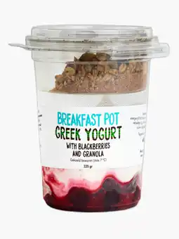 Flink Greek yoghurt with blackberries and granola 225g -10% aanbieding