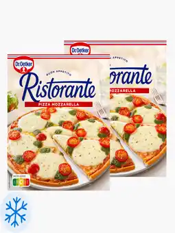 Flink Dr. Oetker Ristorante Pizza Mozzarella 355gr 2x aanbieding