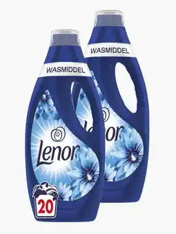 Flink Lenor Vloeibaar wasmiddel zeebries 900ml 2x aanbieding