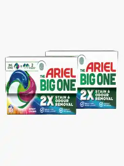 Flink Ariel Pods color the big one wascapsules 15st 2x aanbieding