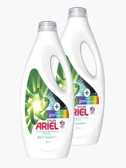 Flink Ariel Vloeibaar liquid +touch of Lenor color 1125ml 2x aanbieding
