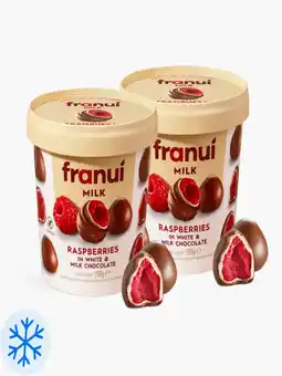 Flink Franui Raspberries in white & milk chocolate 150g 2x aanbieding