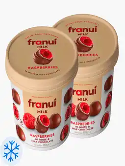 Flink Franui Raspberries in white & milk chocolate 150g 2x aanbieding