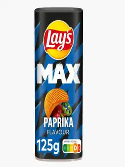Flink Lay's Max paprika snackbox 125g -10% aanbieding