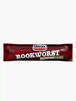Flink Unox Gelderse rookworst magnetron 100g -10% aanbieding