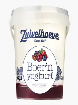 Flink Zuivelhoeve Boer'n yoghurt bosvruchten 750g -10% aanbieding