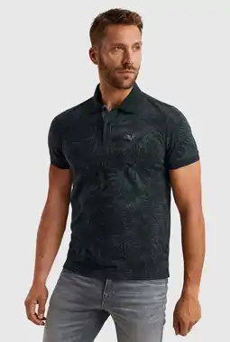 Wehkamp PME Legend regular fit polo met print - donkerblauw aanbieding