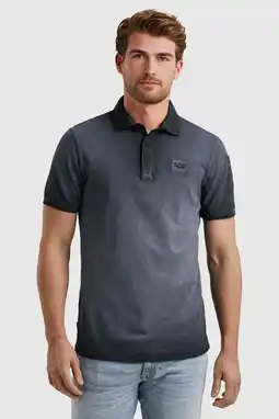 Wehkamp PME Legend regular fit piqué polo - donkerblauw aanbieding