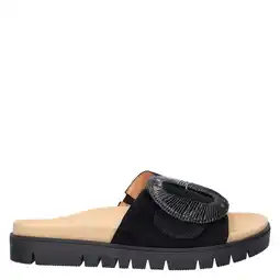 Wehkamp Gabor suède slippers zwart aanbieding