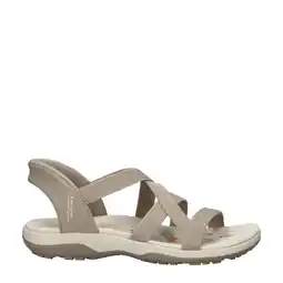 Wehkamp Skechers sandalen taupe aanbieding