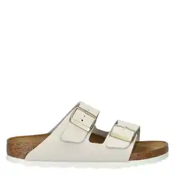Wehkamp Birkenstock nubuck slippers wit aanbieding