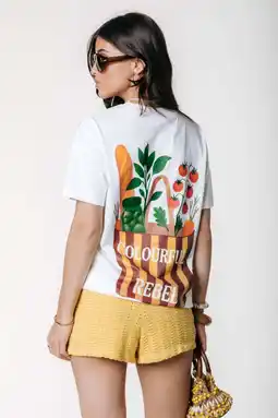 Wehkamp Colourful Rebel T-shirt met backprint - wit aanbieding