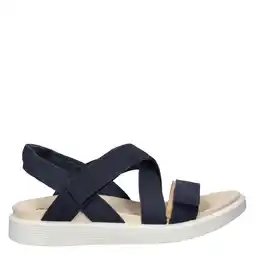 Wehkamp Ecco Soft suède sandalen donkerblauw aanbieding